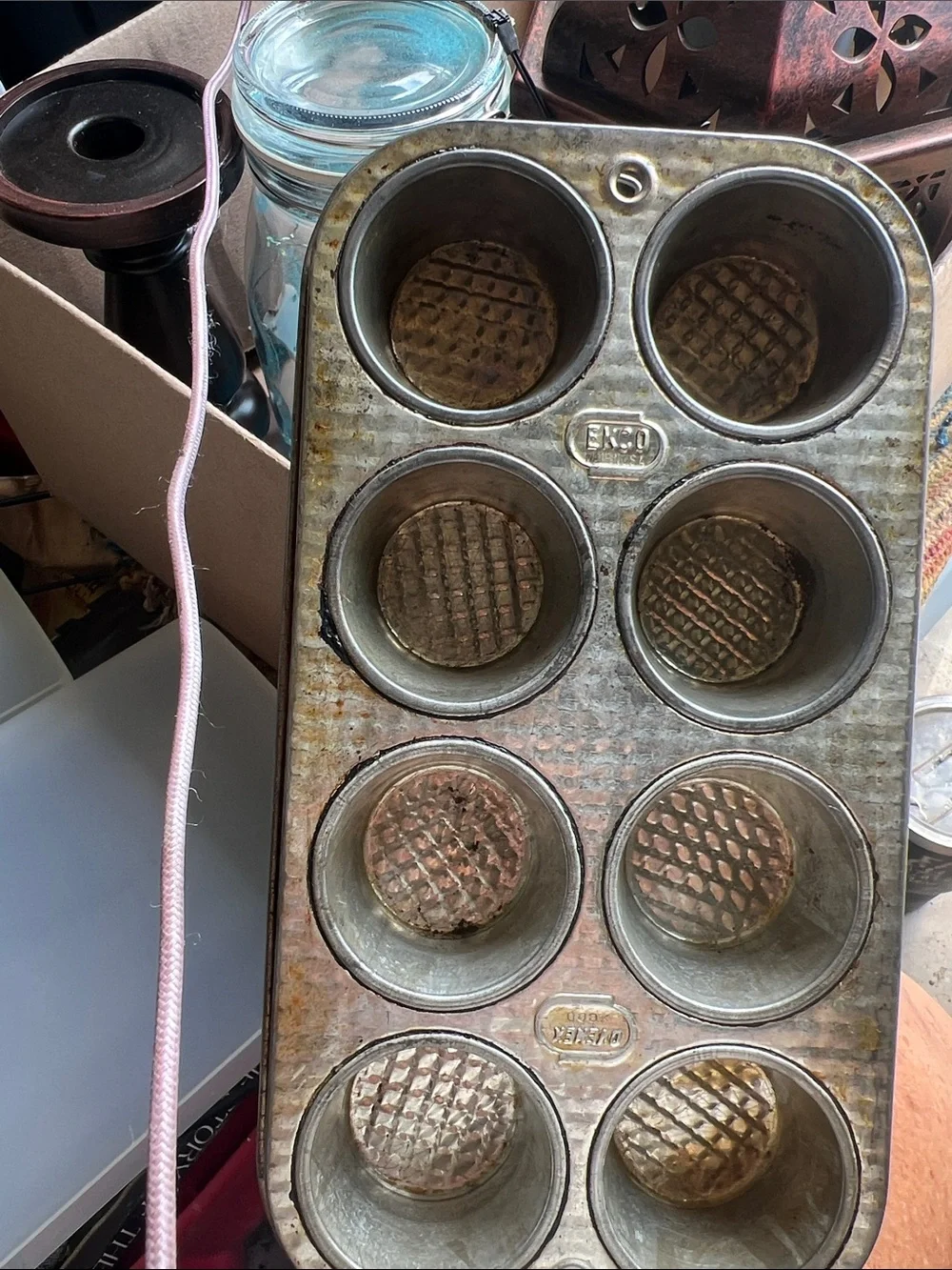 Vintage mini baking cups
